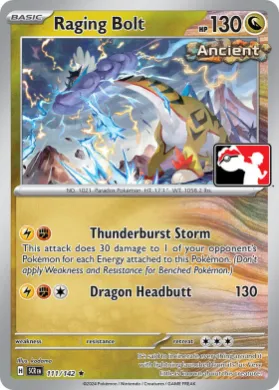 Raging Bolt ( 111/142) Play! Pokémon Prize Pack Series Six