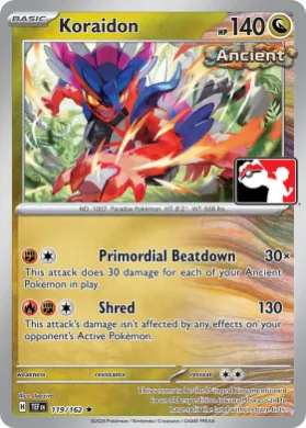 Koraidon ( 119/162) Play! Pokémon Prize Pack Series Six