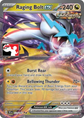 Raging Bolt ex ( 123/162) Play! Pokémon Prize Pack Series Six