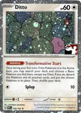 Ditto ( 132/165) Play! Pokémon Prize Pack Series Six