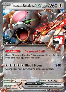 Bloodmoon Ursaluna ex ( 141/167) Play! Pokémon Prize Pack Series Six