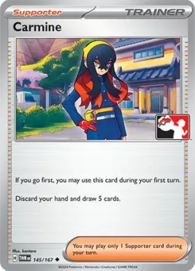 Carmine ( 145/167) Play! Pokémon Prize Pack Series Six