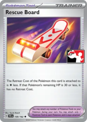Rescue Board ( 159/162) Play! Pokémon Prize Pack Series Six