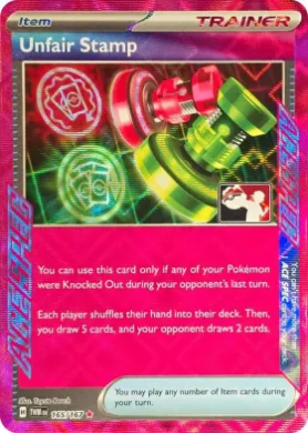 Unfair Stamp ( 165/167) Play! Pokémon Prize Pack Series Six