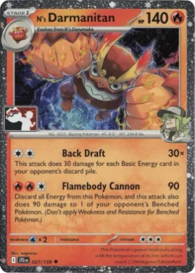 N's Darmanitan ( 027/159) Play! Pokémon Prize Pack Series Seven