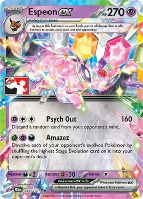Espeon ex ( 034/131) Play! Pokémon Prize Pack Series Seven