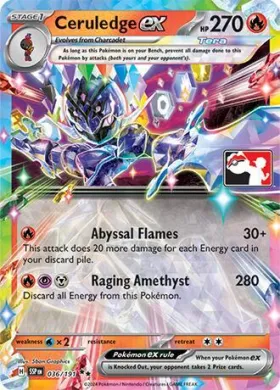 Ceruledge ex ( 036/191) Play! Pokémon Prize Pack Series Seven