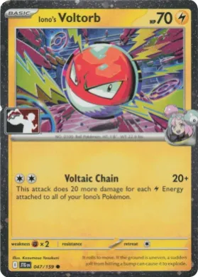 Iono's Voltorb ( 047/159) Play! Pokémon Prize Pack Series Seven