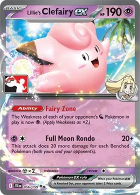 Lillie's Clefairy ex ( 056/159) Play! Pokémon Prize Pack Series Seven