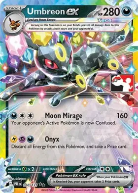 Umbreon ex ( 060/131) Play! Pokémon Prize Pack Series Seven