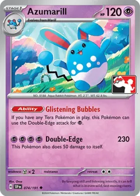 Azumarill ( 074/191) Play! Pokémon Prize Pack Series Seven