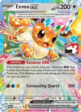 Eevee ex ( 075/131) Play! Pokémon Prize Pack Series Seven