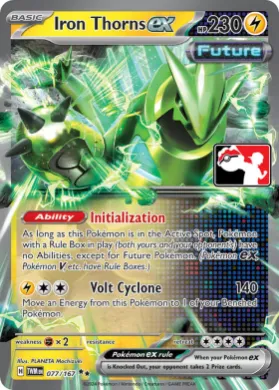 Iron Thorns ex ( 077/167) Play! Pokémon Prize Pack Series Seven