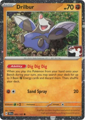 Drilbur ( 085/162) Play! Pokémon Prize Pack Series Seven