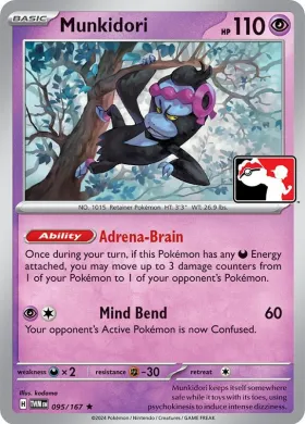 Munkidori ( 095/167) Play! Pokémon Prize Pack Series Seven