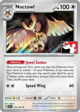 Noctowl ( 115/142) Play! Pokémon Prize Pack Series Seven