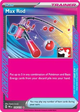 Max Rod ( 116/131) Play! Pokémon Prize Pack Series Seven