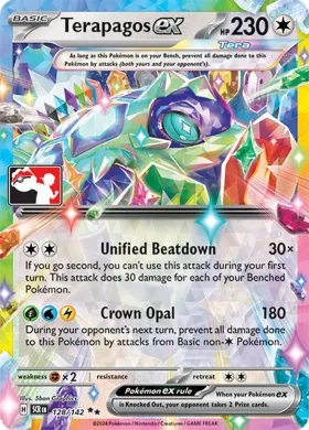 Terapagos ex ( 128/142) Play! Pokémon Prize Pack Series Seven