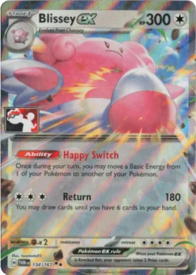 Blissey ex ( 134/167) Play! Pokémon Prize Pack Series Seven