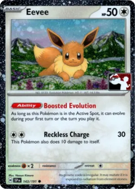 Eevee ( 143/191) Play! Pokémon Prize Pack Series Seven