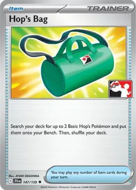 Hop's Bag ( 147/159) Play! Pokémon Prize Pack Series Seven