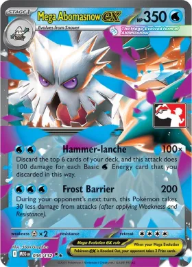 Mega Abomasnow ex ( 036/132) Play! Pokémon Prize Pack Series Eight