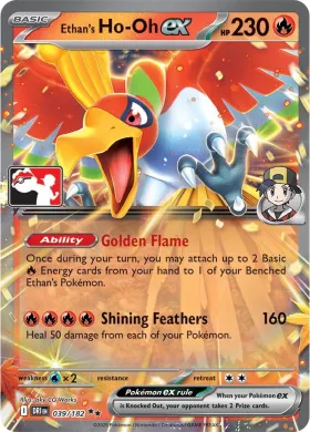 Ethan's Ho-Oh ex ( 039/182) Play! Pokémon Prize Pack Series Eight