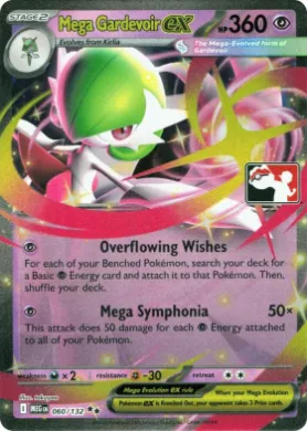 Mega Gardevoir ex ( 060/132) Play! Pokémon Prize Pack Series Eight