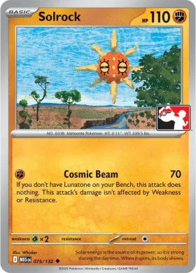 Solrock ( 075/132) Play! Pokémon Prize Pack Series Eight