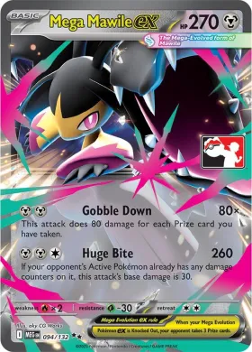 Mega Mawile ex ( 094/132) Play! Pokémon Prize Pack Series Eight
