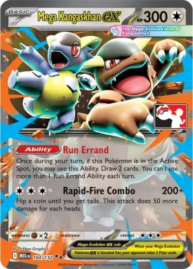 Mega Kangaskhan ex ( 104/132) Play! Pokémon Prize Pack Series Eight