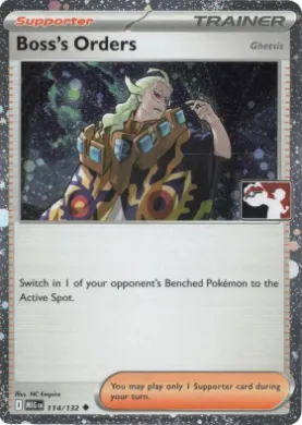 Boss's Orders ( 114/132) Play! Pokémon Prize Pack Series Eight