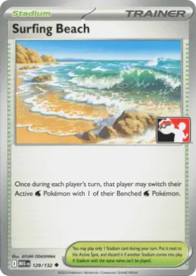Surfing Beach ( 129/132) Play! Pokémon Prize Pack Series Eight