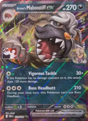 Arven's Mabosstiff ex ( 139/182) Play! Pokémon Prize Pack Series Eight