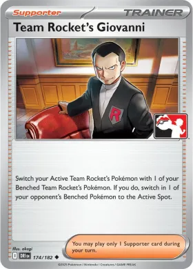 Team Rocket's Giovanni ( 174/182) Play! Pokémon Prize Pack Series Eight