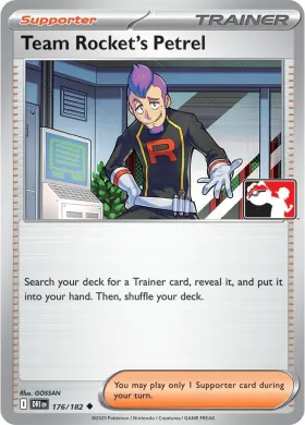Team Rocket's Petrel ( 176/182) Play! Pokémon Prize Pack Series Eight