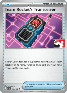 Team Rocket's Transceiver ( 178/182) Play! Pokémon Prize Pack Series Eight