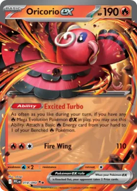 Oricorio ex ( 018/094) Play! Pokémon Prize Pack Series Nine
