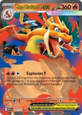 Mega Charizard Y ex ( 022/217) Play! Pokémon Prize Pack Series Nine