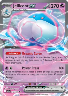 Jellicent ex ( 045/086) Play! Pokémon Prize Pack Series Nine