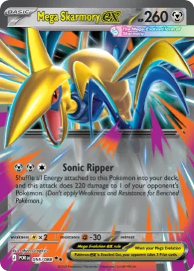 Mega Skarmory ex ( 055/088) Play! Pokémon Prize Pack Series Nine