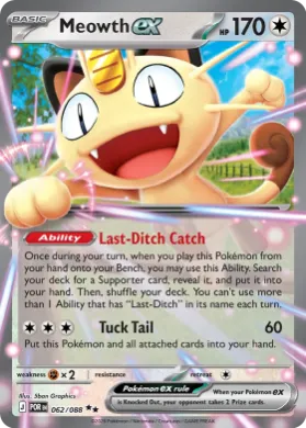 Meowth ex ( 062/088) Play! Pokémon Prize Pack Series Nine