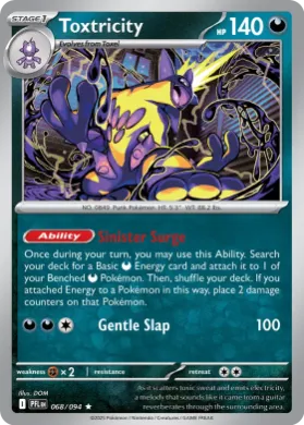Toxtricity ( 068/094) Play! Pokémon Prize Pack Series Nine