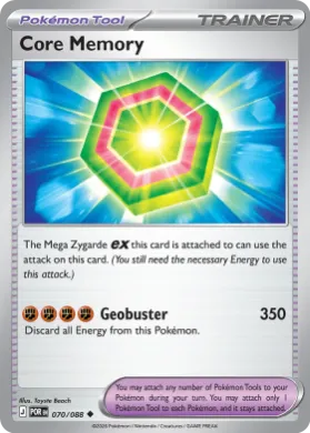 Core Memory ( 070/088) Play! Pokémon Prize Pack Series Nine