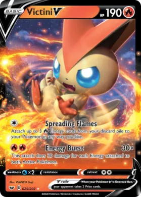Victini V ( 025/202) Play! Pokémon Prize Pack Series One