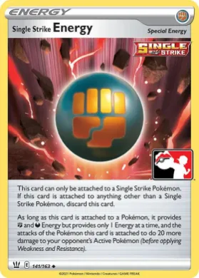 Single Strike Energy ( 141/163) Play! Pokémon Prize Pack Series One