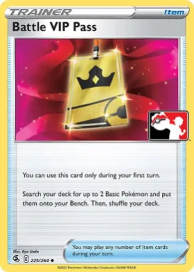 Battle VIP Pass ( 225/264) Play! Pokémon Prize Pack Series Two