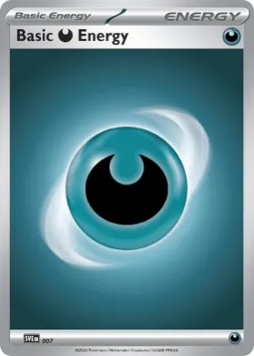 Basic Darkness Energy ( 007) Play! Pokémon Prize Pack Series Four