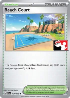 Beach Court ( 167/198) Play! Pokémon Prize Pack Series Four