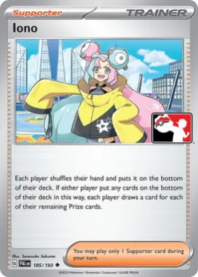 Iono ( 185/193) Play! Pokémon Prize Pack Series Four